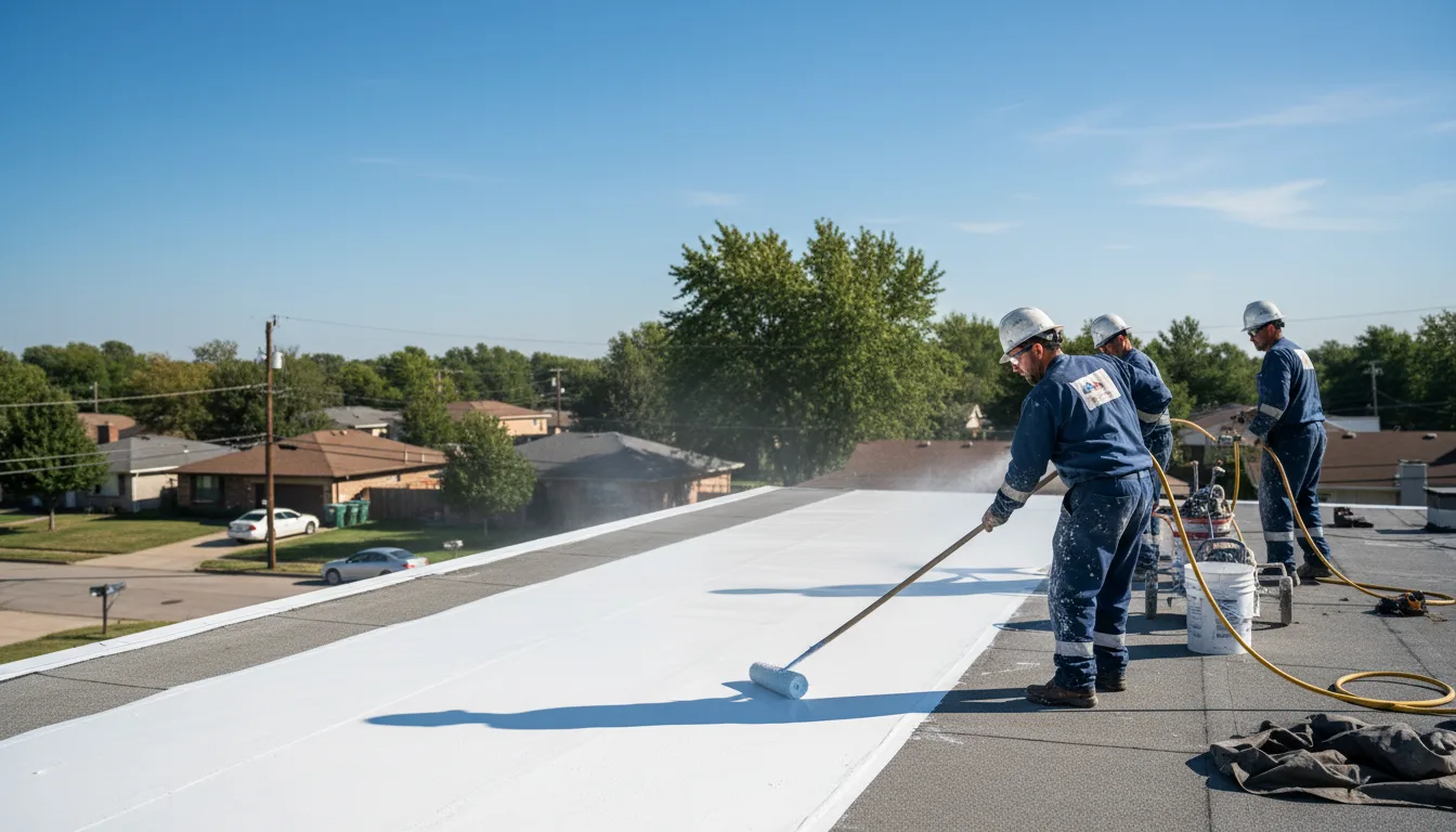Commercial roof coating in Arcadia, MI near me